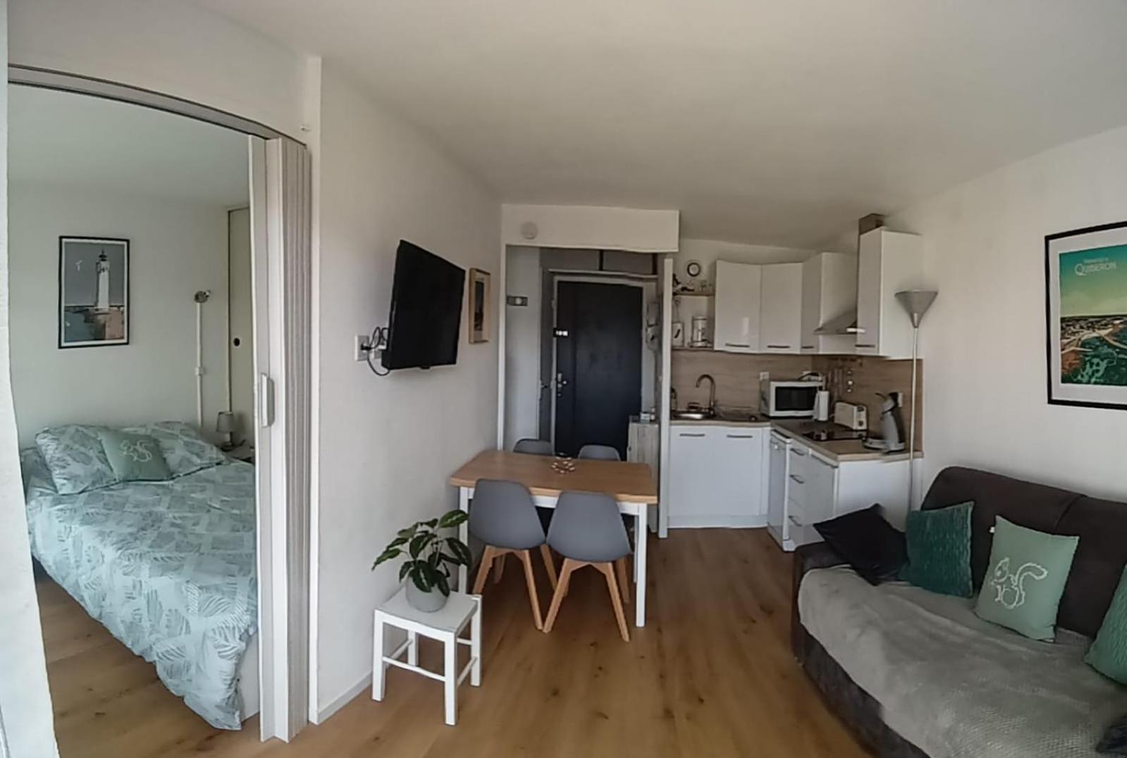 Appartement Cocon A Quiberon Dans Residence Calme, Plages Et Centre Ville A Pied Ou A Velo Pour 2 A 4 Personnes מראה חיצוני תמונה